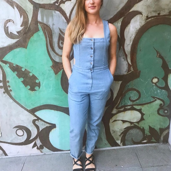 Anthropologie Pants - Denim Jumpsuit